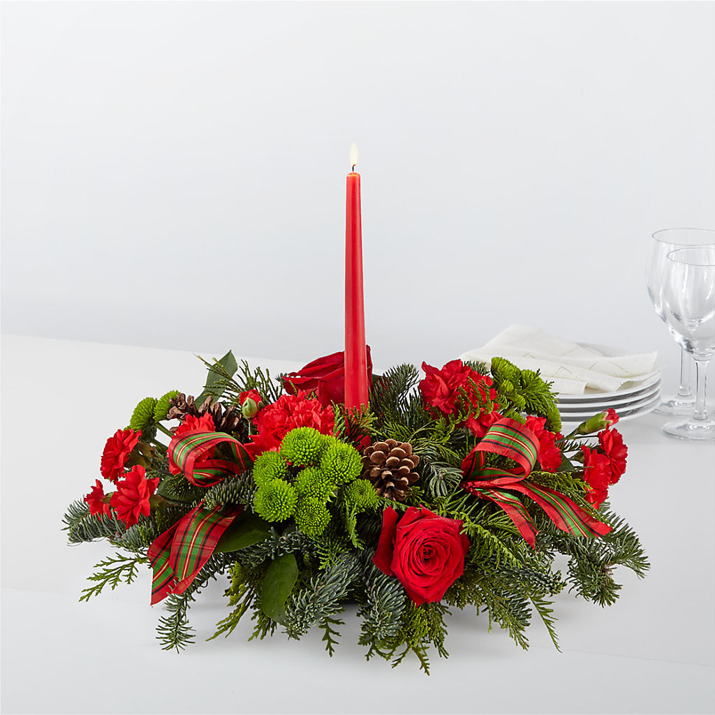 By the Candlelight Centerpiece – HIRT'S FLOWERS INC, Strongsville OH