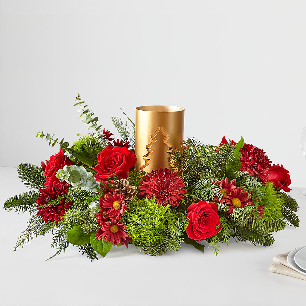 Toast the Season Centerpiece – HIRT'S FLOWERS INC, Strongsville OH