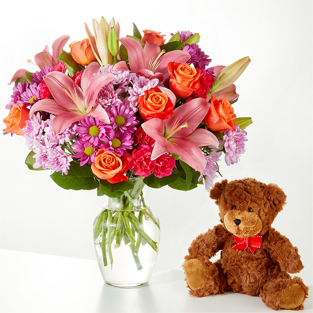 One and Only Bouquet and Bear Bundle – HIRT'S FLOWERS INC, Strongsville OH