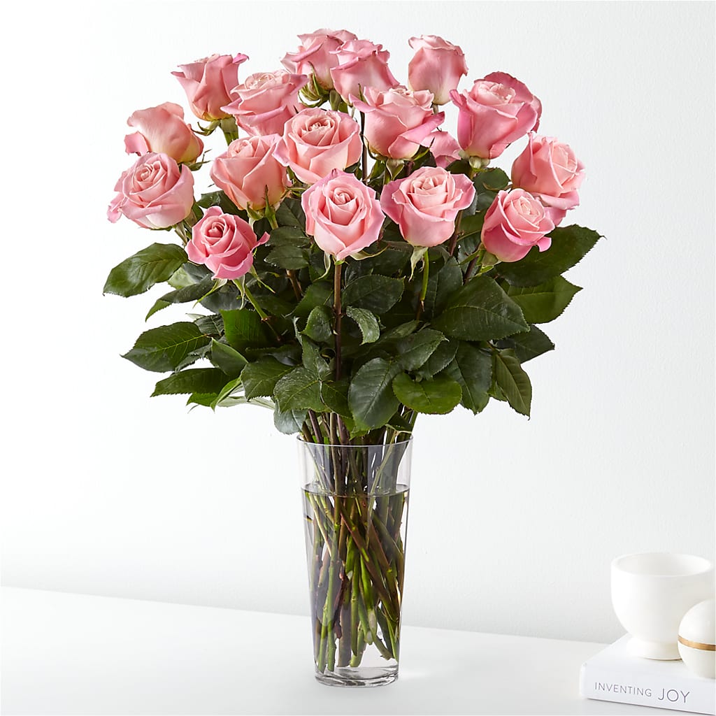 Long Stem Pink Rose Bouquet – HIRT'S FLOWERS INC, Strongsville OH