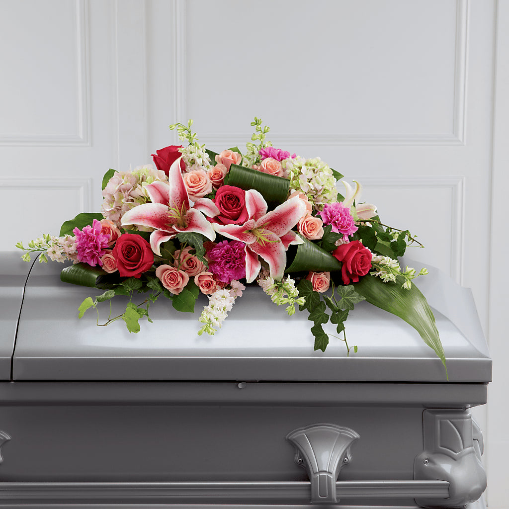 Splendid Grace Casket Spray – HIRT'S FLOWERS INC, Strongsville OH