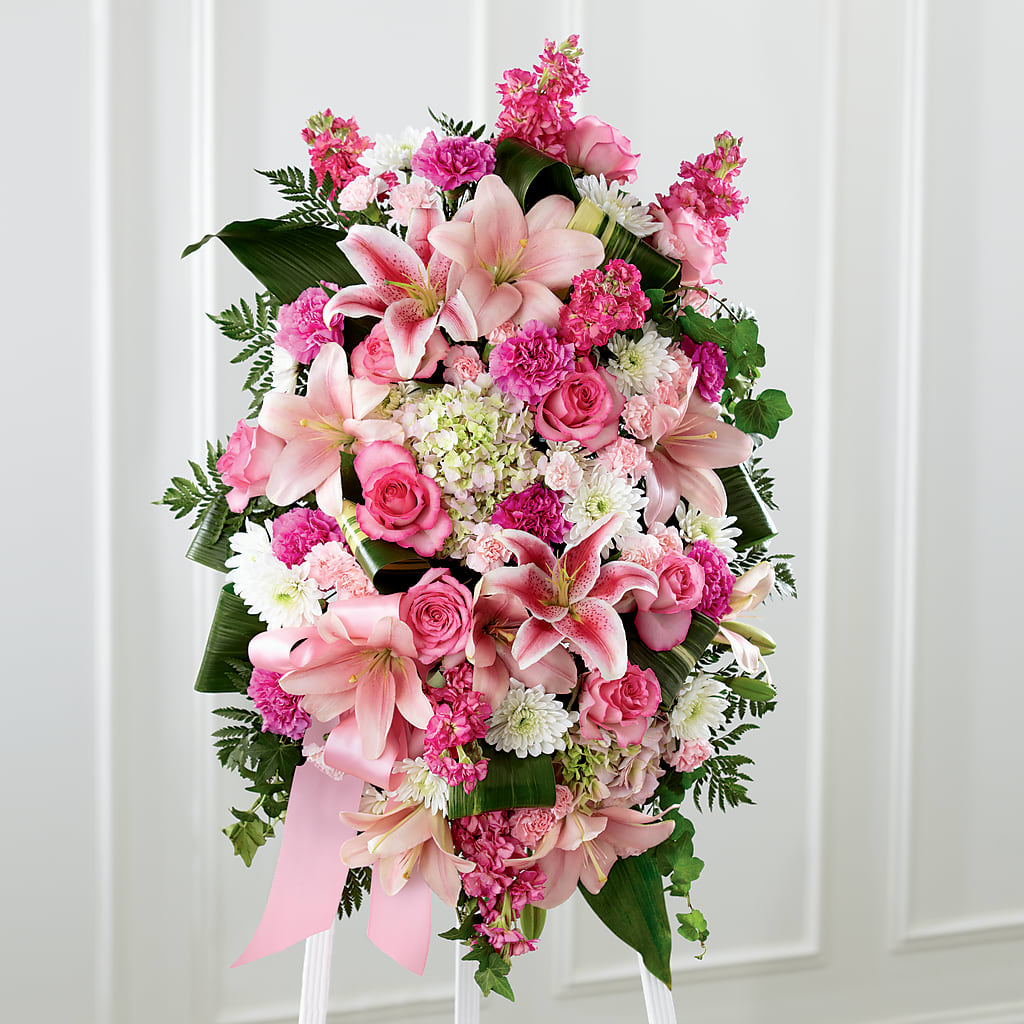 Comforting Standing Spray – HIRT'S FLOWERS INC, Strongsville OH