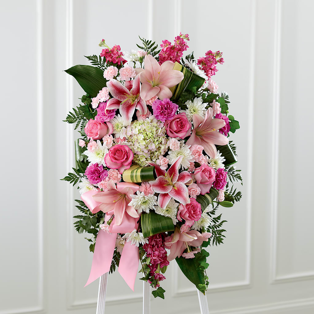Comforting Standing Spray – HIRT'S FLOWERS INC, Strongsville OH
