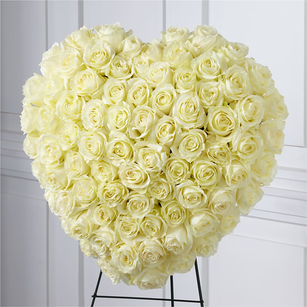 Elegant Remembrance Standing Heart – HIRT'S FLOWERS INC, Strongsville OH