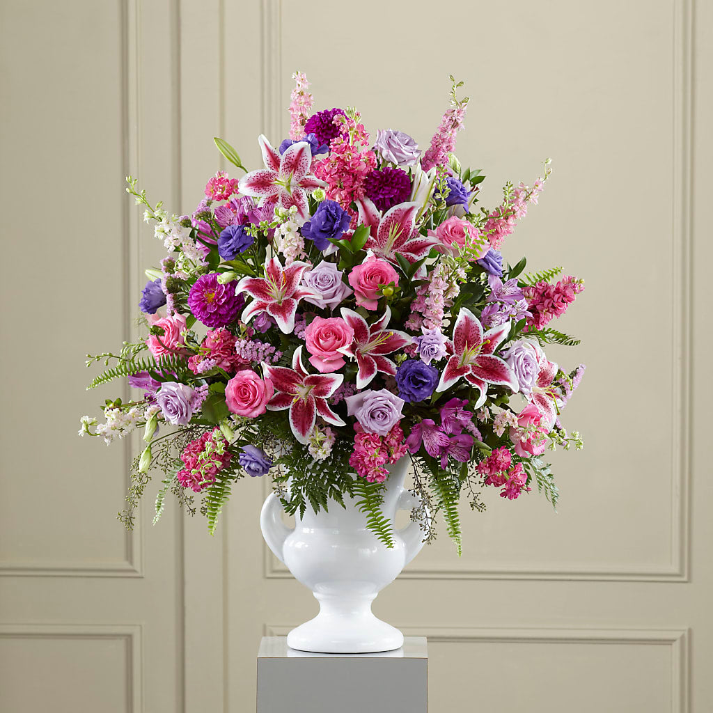 Peaceful Tribute Arrangement – HIRT'S FLOWERS INC, Strongsville OH
