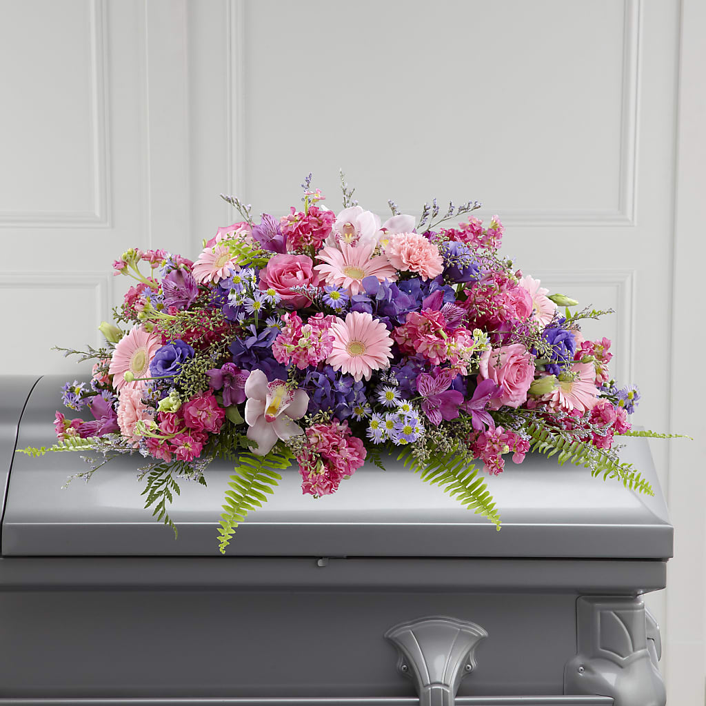 Glorious Garden Casket Spray – HIRT'S FLOWERS INC, Strongsville OH