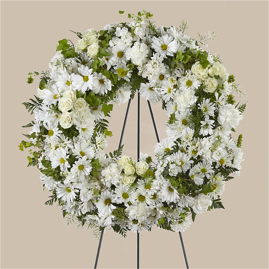 Faithful Wishes Wreath – HIRT'S FLOWERS INC, Strongsville OH