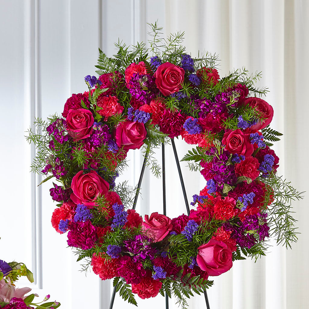 Calming Colors Wreath – HIRT'S FLOWERS INC, Strongsville OH