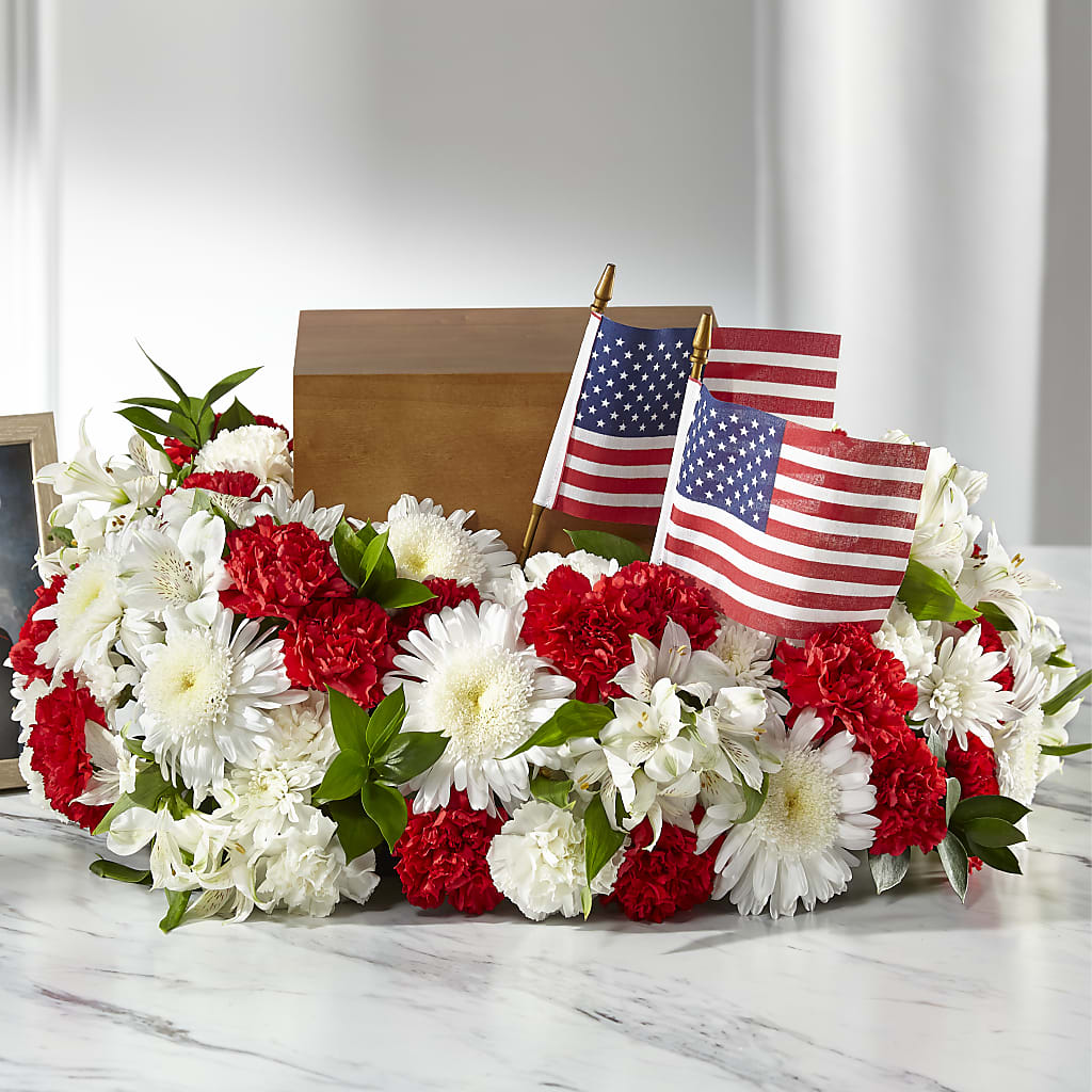 Spirit of Patriotism Cremation Adornment – HIRT'S FLOWERS INC, Strongsville OH