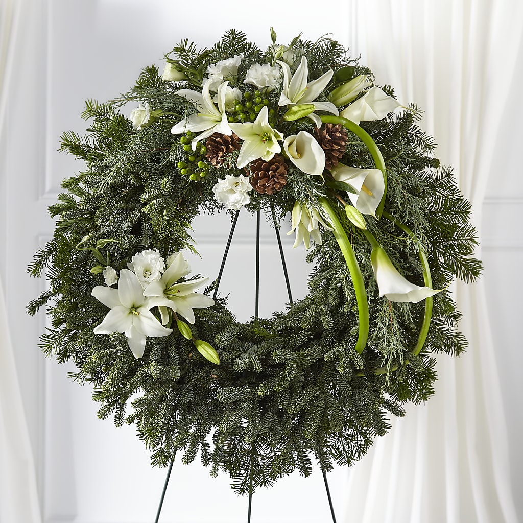 Greens of Hope Wreath – HIRT'S FLOWERS INC, Strongsville OH