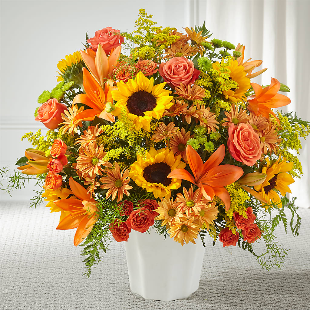 Harvest Thoughts Floor Basket – HIRT'S FLOWERS INC, Strongsville OH