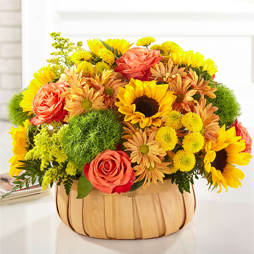 Harvest Sunflower Basket – HIRT'S FLOWERS INC, Strongsville OH
