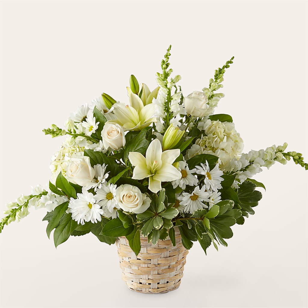 Ivory Elegance Floral Basket – HIRT'S FLOWERS INC, Strongsville OH