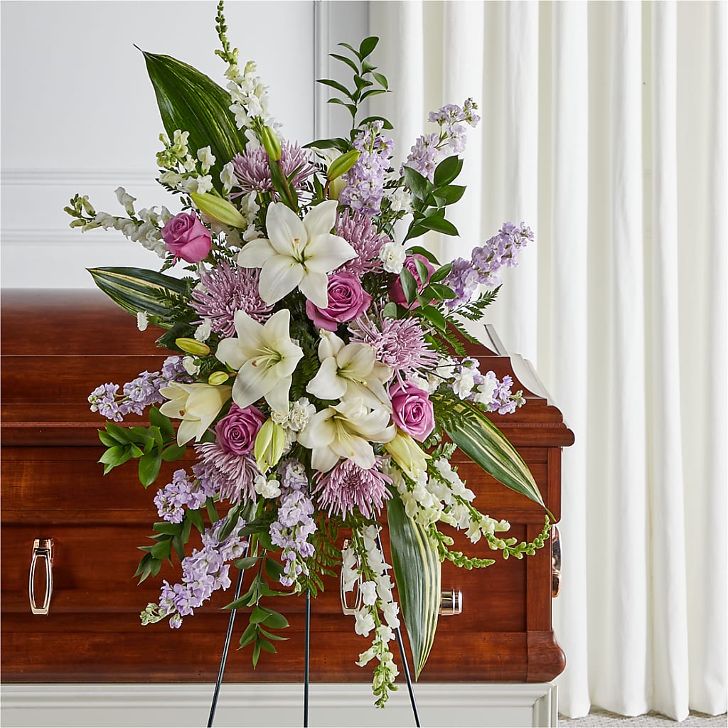 Grateful Hearts Standing Spray – HIRT'S FLOWERS INC, Strongsville OH