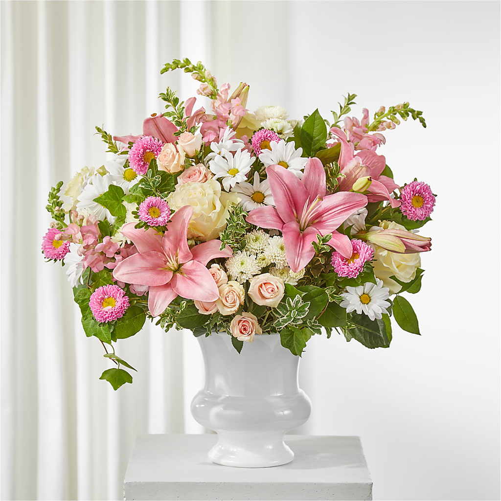 Empathetic Blooms Urn Arrangement – HIRT'S FLOWERS INC, Strongsville OH