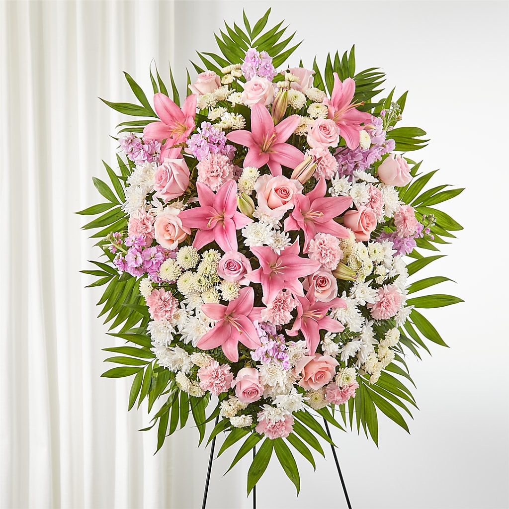 Offering Solace Standing Spray – HIRT'S FLOWERS INC, Strongsville OH
