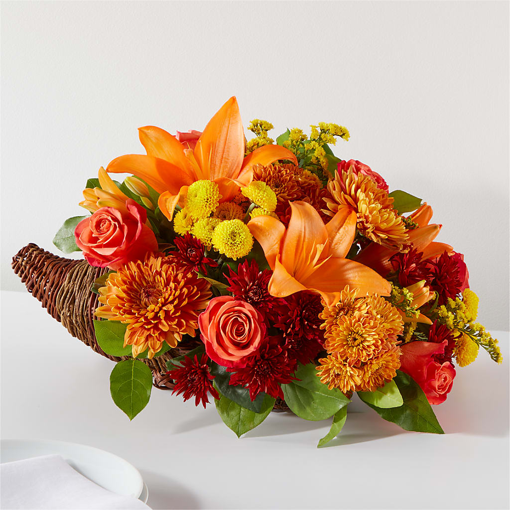 Bouquet of Blessings Cornucopia – HIRT'S FLOWERS INC, Strongsville OH