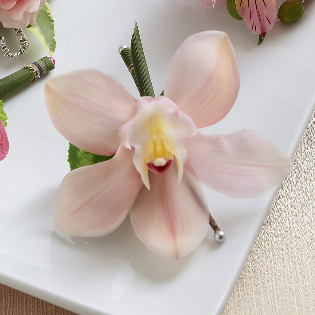 Pink Cymbidium Boutonniere – HIRT'S FLOWERS INC, Strongsville OH