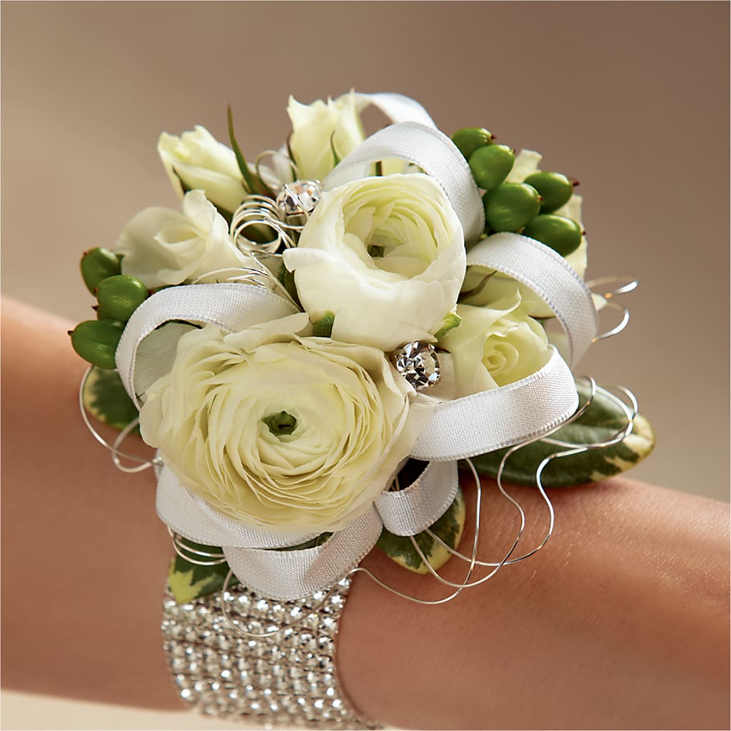 White Wedding Corsage – HIRT'S FLOWERS INC, Strongsville OH