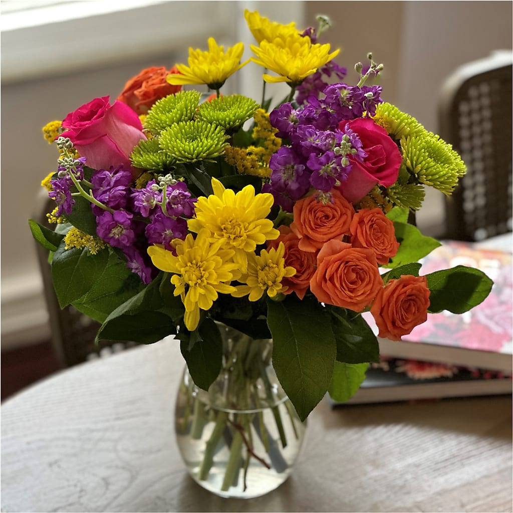 Bold & Bright – A Florist Original – flower arrangement
