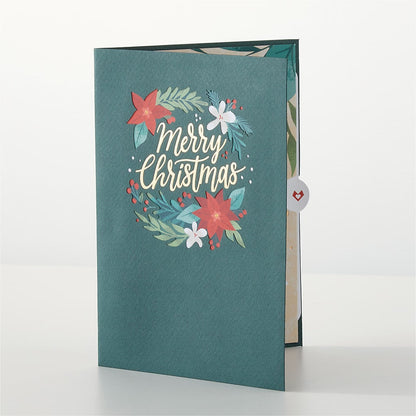 Happiest Holidays Poinsettia and Lovepop Card – HIRT'S FLOWERS INC, Strongsville OH