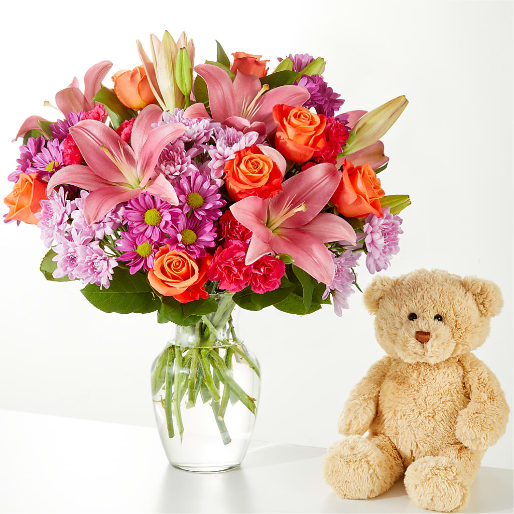 One and Only Bouquet and Bear Bundle – HIRT'S FLOWERS INC, Strongsville OH