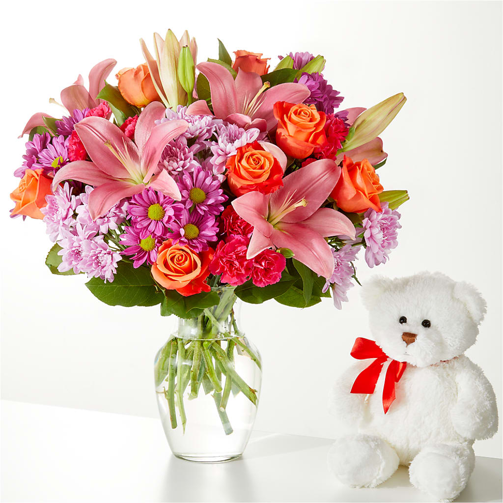 One and Only Bouquet and Bear Bundle – HIRT'S FLOWERS INC, Strongsville OH