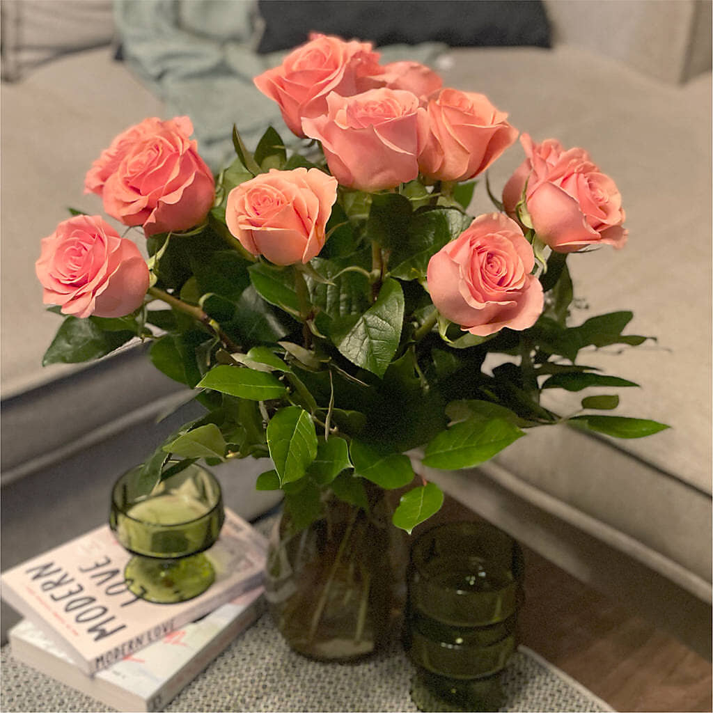 Long Stem Pink Rose Bouquet – HIRT'S FLOWERS INC, Strongsville OH