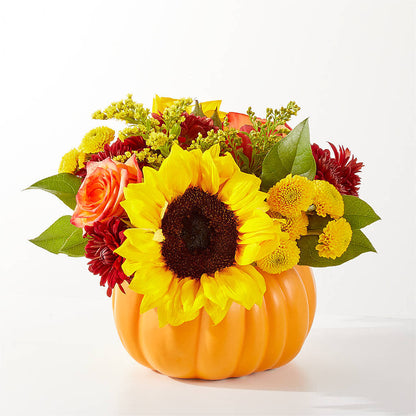 Golden Gourd Pumpkin Bouquet – HIRT'S FLOWERS INC, Strongsville OH