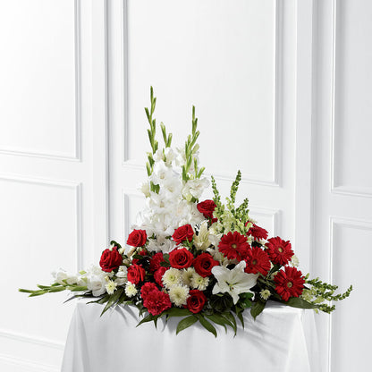 Crimson & White Arrangement – HIRT'S FLOWERS INC, Strongsville OH