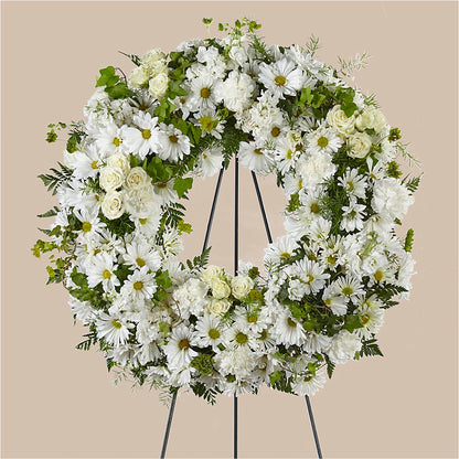Faithful Wishes Wreath – HIRT'S FLOWERS INC, Strongsville OH