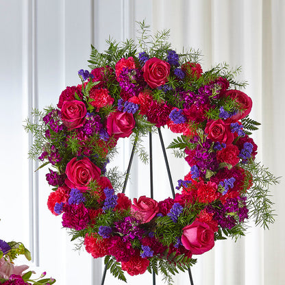 Calming Colors Wreath – HIRT'S FLOWERS INC, Strongsville OH