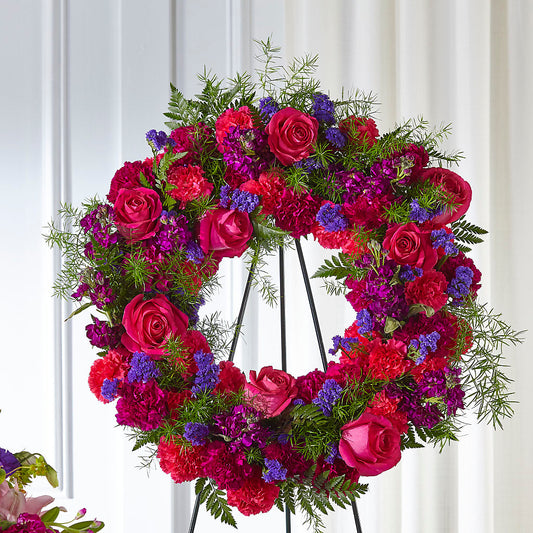 Calming Colors Wreath – HIRT'S FLOWERS INC, Strongsville OH