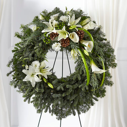 Greens of Hope Wreath – HIRT'S FLOWERS INC, Strongsville OH