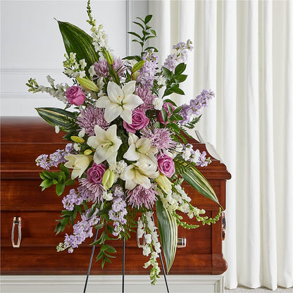 Grateful Hearts Standing Spray – HIRT'S FLOWERS INC, Strongsville OH