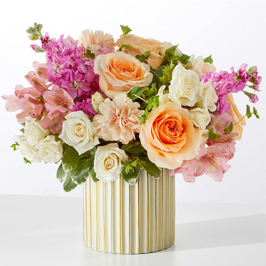 Paradise Bouquet with Ivory Vase – HIRT'S FLOWERS INC, Strongsville OH