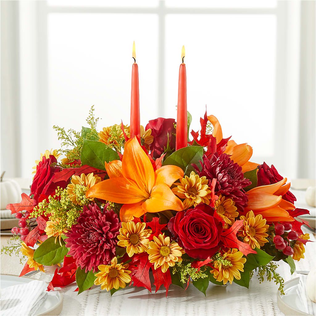 Autumn's Embrace Centerpiece – HIRT'S FLOWERS INC, Strongsville OH