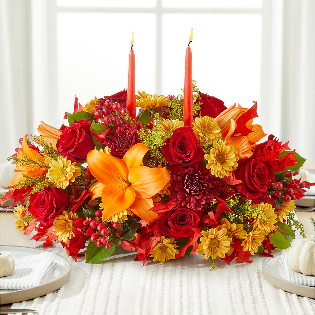 Autumn's Embrace Centerpiece – HIRT'S FLOWERS INC, Strongsville OH